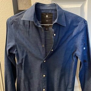 G Star XXS snap button shirt